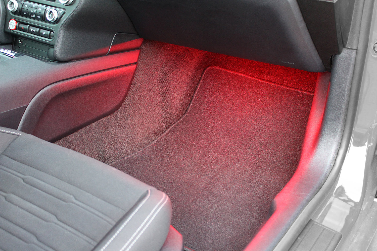 Buy red MUSTANG FOOTWELL LIGHTING KIT - FITS ALL (2015-2022)