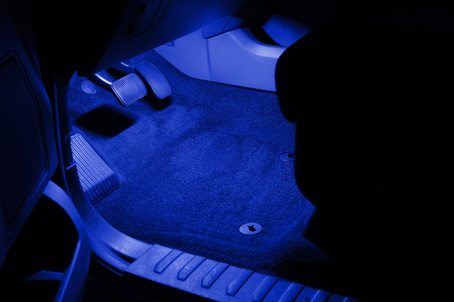 Buy blue F-SERIES 4-LED FOOTWELL LIGHTING KIT - FITS ALL (2009-2023)