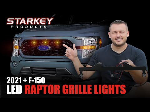 STARKEY FORD F-150 RAPTOR STYLE GRILLE LIGHT KIT - FITS STX (2021-2023)-7