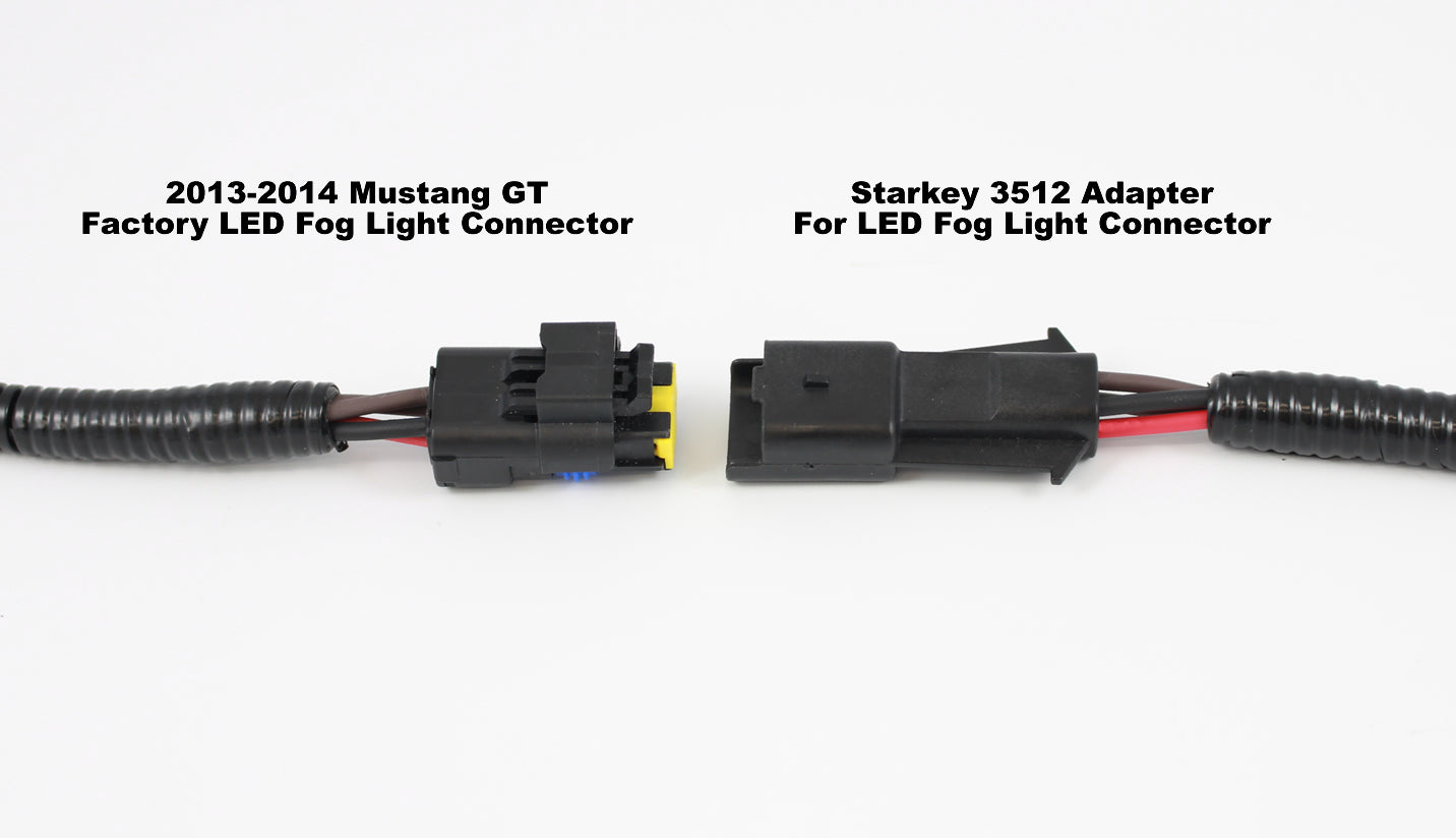 Mustang Fog Light Adapters LED to H11 Set - Fits GT (2013-2014) - 0